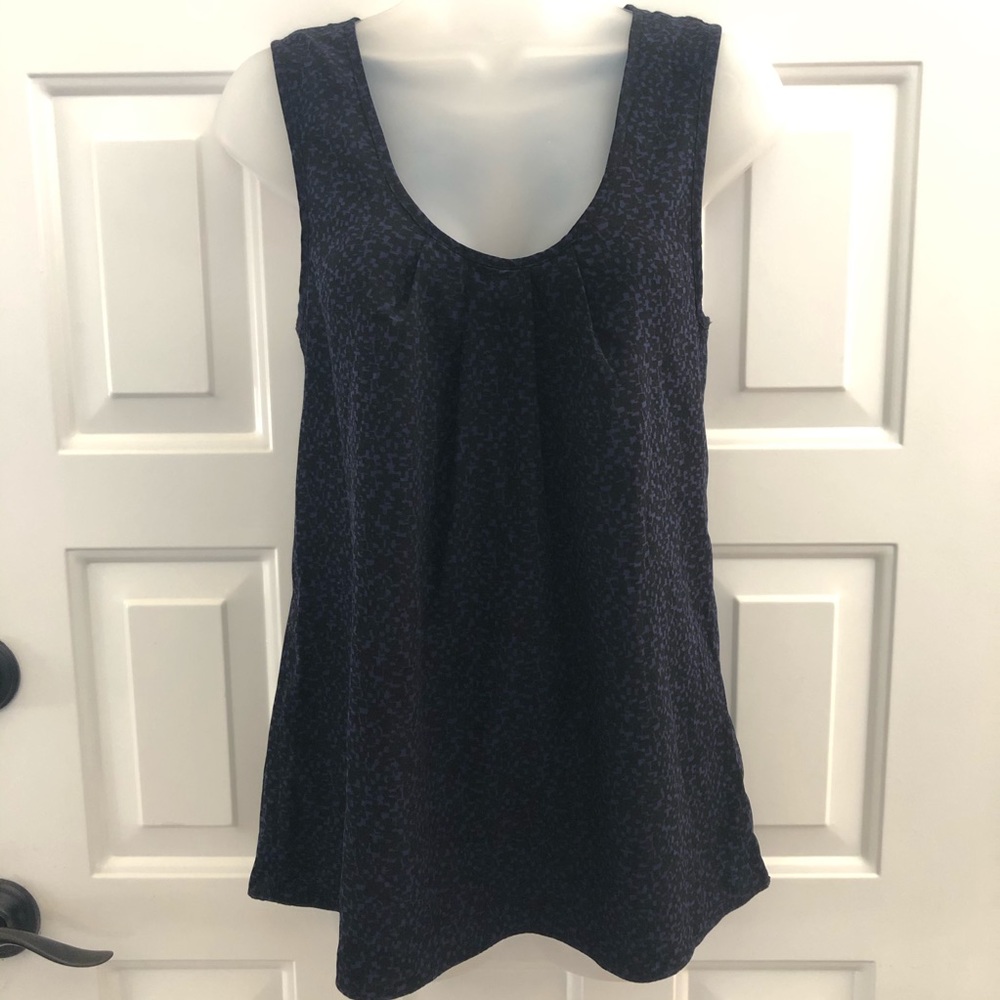 Gap Black and Blue Sleeveless Top